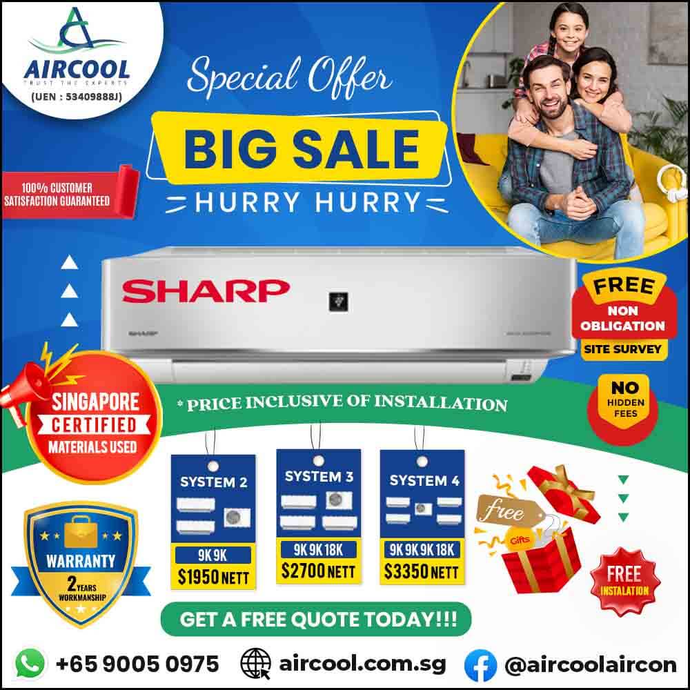 Sharp Aircon promotion