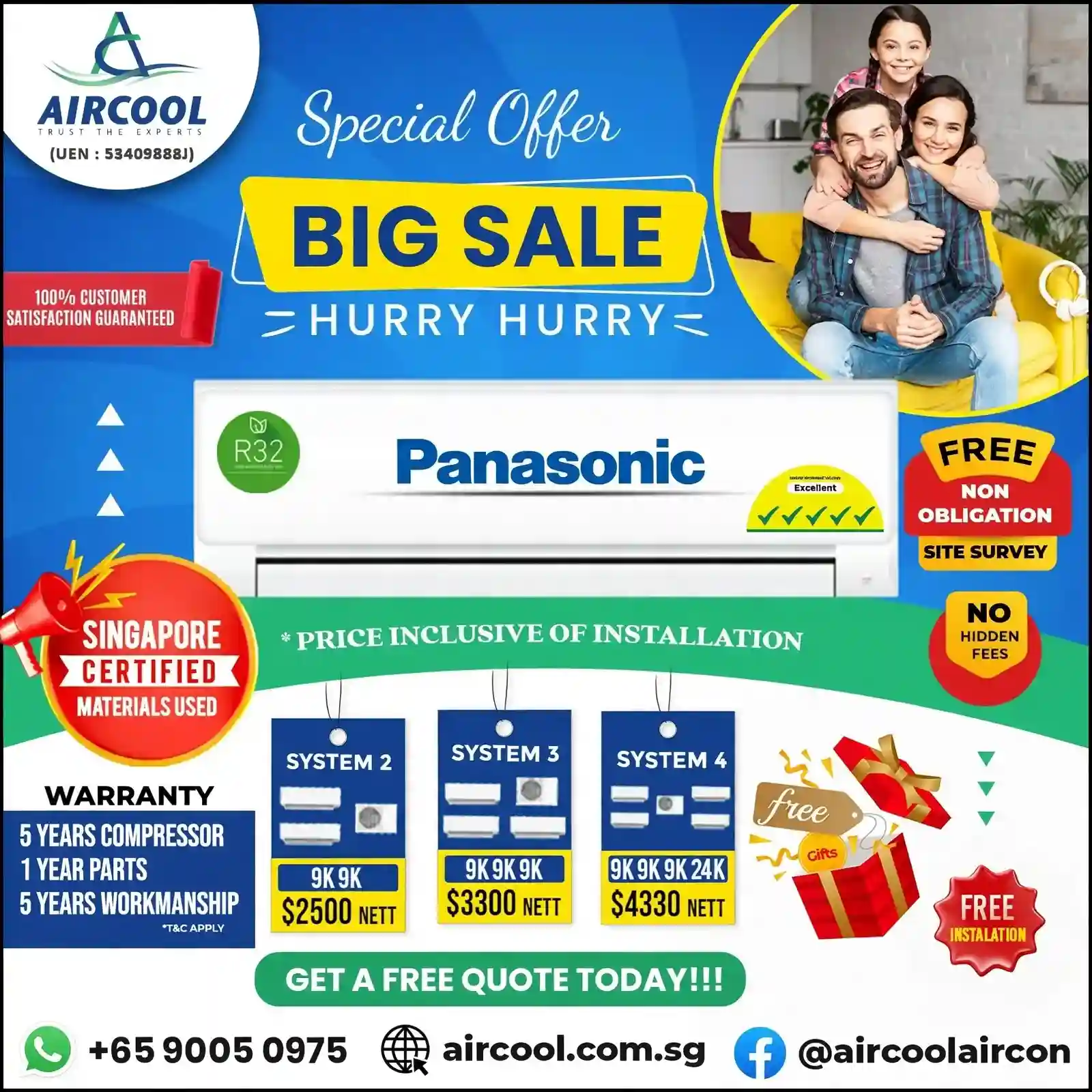 Panasonic Aircon promotion